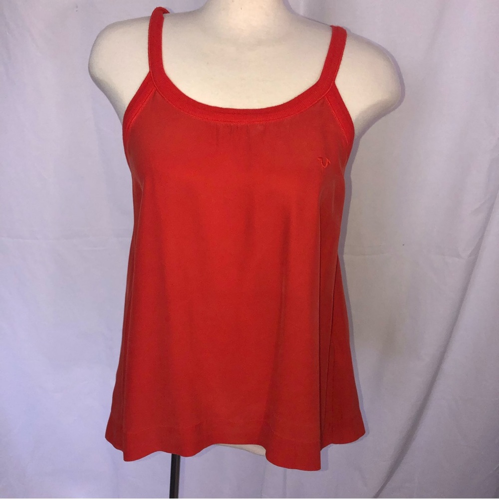 True Religion - Silk Relaxed Tank in Red - EUC - Size S